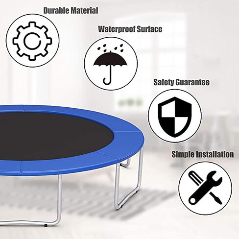 Trampoline Surround Pad Outdoor Trampoline Safety Mat, Round Trampoline Replacement Accessories, Spring Cover Pads, Edge Protection, Kids Trampoline Mattress Foam Surround in Saudi Arabia