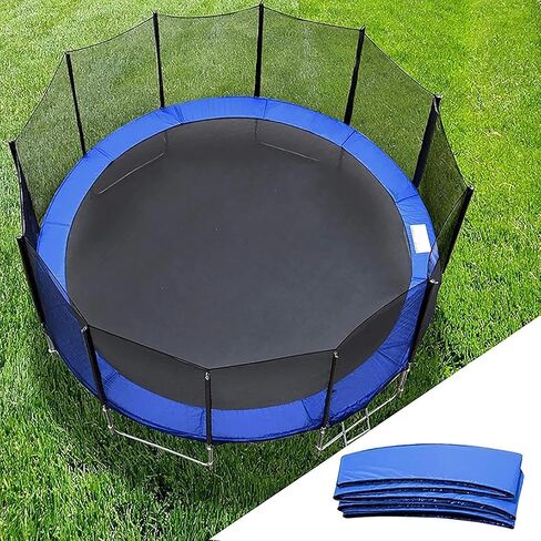 Trampoline Surround Pad Outdoor Trampoline Replacement Cover Bounce Safety Mat Round Trampoline, Tear Resistant Edge Protector Pad Waterproof Trampoline Accessories in Saudi Arabia