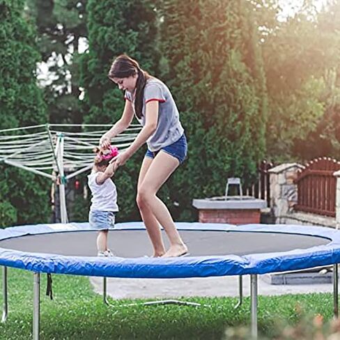 Trampoline Surround Pad Outdoor Trampoline Safety Mat, Round Trampoline Protector Pad Waterproof and UV Resistant Foldable Trampoline Edge Cover in Saudi Arabia