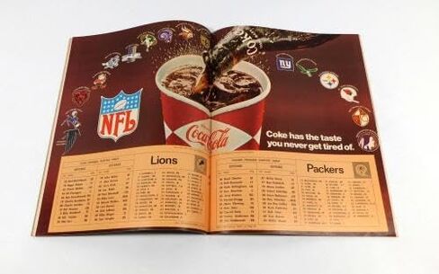 1968 باي باكرز في برنامج ديترويت لايونز لكرة القدم NFL 10-20-68 - برامج NFL in Saudi Arabia