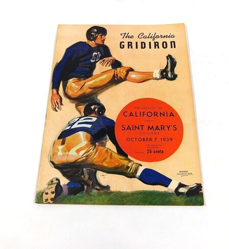 1939 Saint Mary's at California College Football Program 10-7-39 - NFL Programs in Saudi Arabia