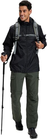 Men's Snow Ski Hiking Cargo Pants Fleece Lined Waterproof Insulated Softshell Warm Outdoor Winter Work Travel Pants in Saudi Arabia