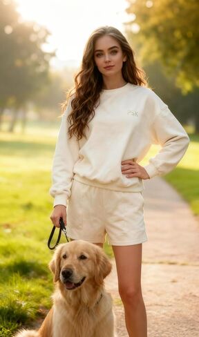 Women’s Two-Piece Fall Set Long Sleeve Sweatshirt Shorts Casual Outfit 2025 oversized sweatsuit in Saudi Arabia