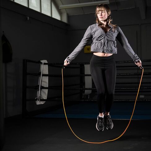Jump Ropes for Men Women Kid, 5mm PVC Jumprope With Shatterproof Handles, 2 Ropes, Hererope Adjustable Skipping Rope Design for Speed, Boxing, Cardio and Endurance Training, Workout in Saudi Arabia