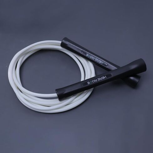 Jump Ropes for Men Women Kid, 5mm PVC Jumprope With Shatterproof Handles, 2 Ropes, Hererope Adjustable Skipping Rope Design for Speed, Boxing, Cardio and Endurance Training, Workout in Saudi Arabia