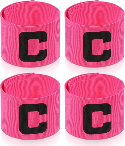 4Pcs Captain Armbands, Captain Armbands for Soccer, Football Arm Bands Nylon Elastic Protective Arm Badge Captains Arms Bands for Soccer Youth for Basketball Volleyball Team in Saudi Arabia