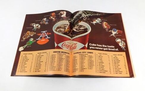1968 كانساس سيتي تشيفز في برنامج دنفر برونكو لكرة القدم AFL 12-14-68 - برامج NFL in Saudi Arabia