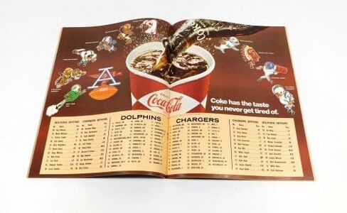 1968 Miami Dolphins في برنامج San Diego Chargers AFL لكرة القدم 11-3-68 - برامج NFL in Saudi Arabia