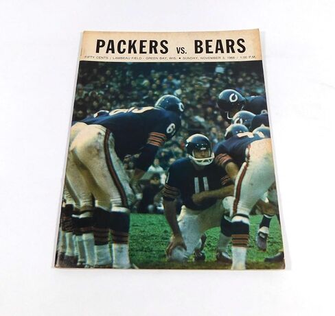 1968 Chicago Bears at Bay Packers NFL Football Program 11-3-68 - NFL Programs in Saudi Arabia