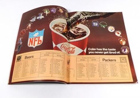 1968 Chicago Bears at Bay Packers NFL Football Program 11-3-68 - NFL Programs in Saudi Arabia