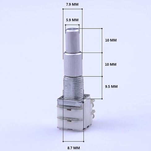 Guitar Bass Dual Pots Stacked Concentric Potentiometer with Center Detent for Bass Electric Guitar Parts (B50K) in Saudi Arabia