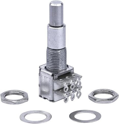 Guitar Bass Dual Pots Stacked Concentric Potentiometer with Center Detent for Bass Electric Guitar Parts (B50K) in Saudi Arabia