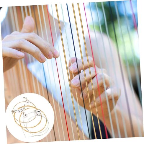 GALPADA 1Set Lyre Strings with Replacement Strings String Nails and Professional Lyre Tuning Wrench for Harp Accessories and Precise Instrument Tuning in Saudi Arabia