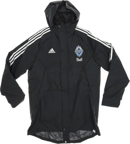 سترة كونديفو 22 ستاديوم باركا للرجال من أديداس، MLS Soccer Vancouver Whitecaps، أسود in Saudi Arabia
