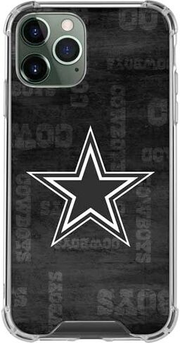 Skinit Clear Phone Case Compatible with iPhone 11 Pro Max - Officially Licensed NFL Dallas Cowboys Black & White Design in Saudi Arabia