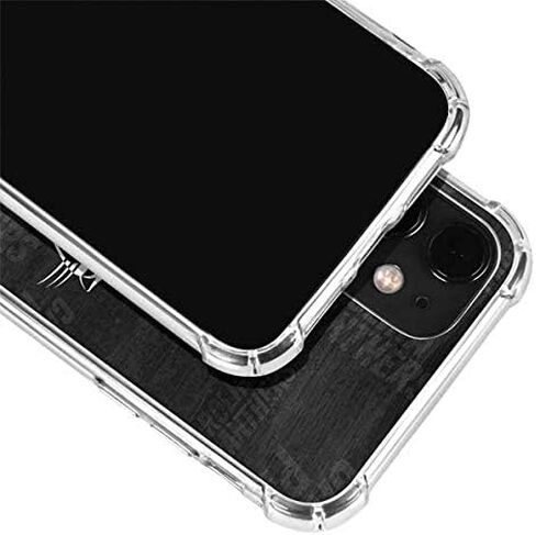 حافظة هاتف Skinit الشفافة متوافقة مع iPhone 12 Mini - تصميم NFL Carolina Panthers باللونين الأبيض والأسود المرخص رسميًا in Saudi Arabia