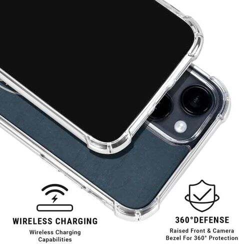 Skinit Clear Phone Case Compatible with iPhone 15 - Officially Licensed NBA Minnesota Timberwolves Distressed Design in Saudi Arabia