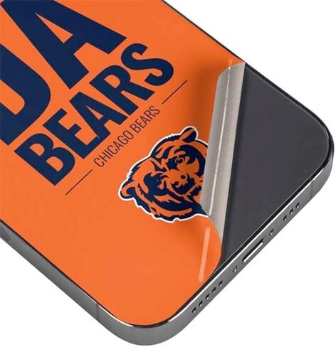 Skinit Decal Phone Skin Compatible with iPhone 16e - Officially Licensed NFL Chicago Bears - Alternate Distressed Design in Saudi Arabia