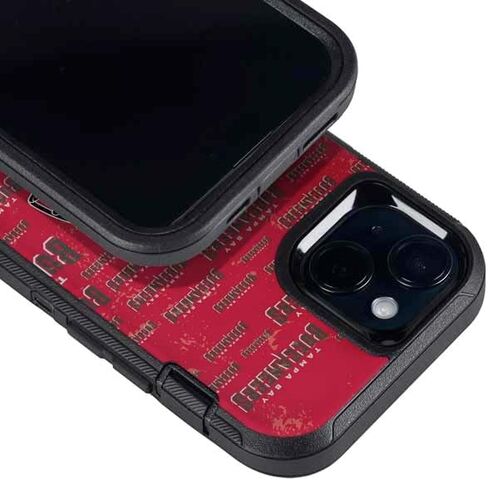 ملصق هاتف Skinit متوافق مع OtterBox Defender iPhone 15 Plus - مرخص رسميًا من NFL Tampa Bay Buccaneers - تصميم انفجار in Saudi Arabia