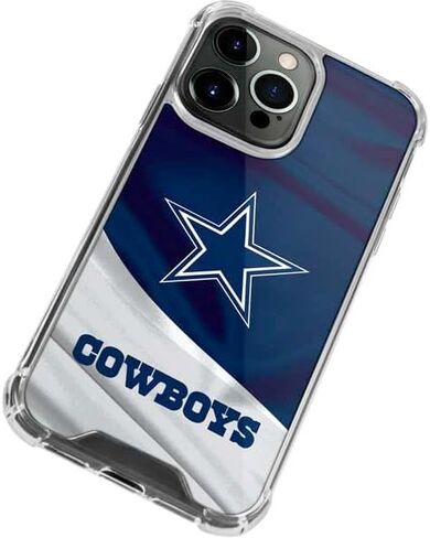 حافظة هاتف Skinit الشفافة متوافقة مع iPhone 13 Pro Max - تصميم مرخص رسميًا من NFL Dallas Cowboys in Saudi Arabia