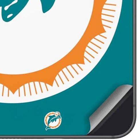 غلاف هاتف Skinit متوافق مع هاتف Galaxy A16 5G - تصميم مرخص رسميًا من الدوري الوطني لكرة القدم الأمريكية NFL Miami Dolphins in Saudi Arabia