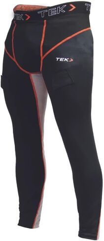 Men's Compression Fit Ice Hockey Jock Pants | Cup & Tabs for Socks (Small) in Saudi Arabia