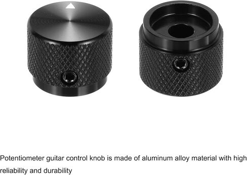 MECCANIXITY 2 Pcs Aluminium Potentiometer Knobs, 1/4" (6mm) Universal Volume Tone Control Knobs with Arrow Indicator for Guitar, 3/5" Red(20x15.5mm) in Saudi Arabia
