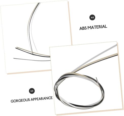 Yardwe 3Pcs Guitar Binding Purfling Strips Durable Abs Material Decorative Guitar Parts for Luthiers Enhance Your Guitar Style Protection for Electric Acoustic Guitars in Saudi Arabia