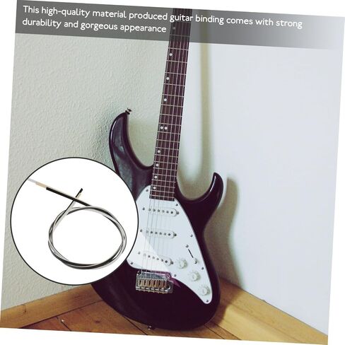 Yardwe 3Pcs Guitar Binding Purfling Strips Durable Abs Material Decorative Guitar Parts for Luthiers Enhance Your Guitar Style Protection for Electric Acoustic Guitars in Saudi Arabia