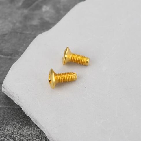 eMagTech 20 Pcs Electric Guitar Switch Screws 3mm Thread for 3/5-Way Selector Switch Compatible with Stratocaster Compatible with Telecaster, Gold in Kuwait