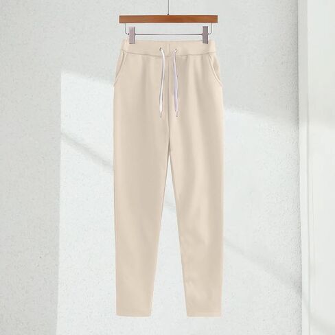 Sweat Pants for Women High Waist Straight Leg Sweatpants Cotton Soft Lightweight Casual Yoga Athletic Joggers in Saudi Arabia