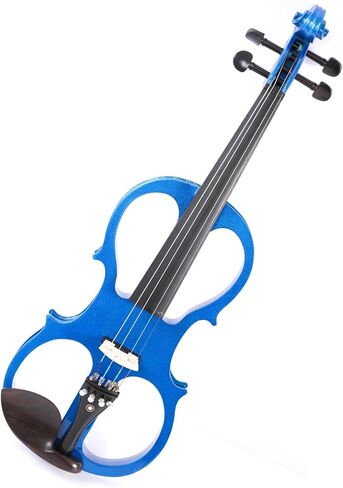 مجموعة كمان احترافية 4/4 آلة كمان كهربائية من خشب الزيزفون مع ملحقات وسلك توصيل للمبتدئين in Kuwait