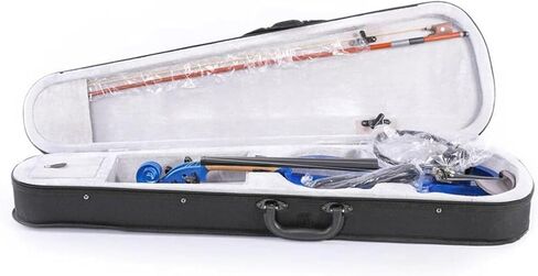 مجموعة كمان احترافية 4/4 آلة كمان كهربائية من خشب الزيزفون مع ملحقات وسلك توصيل للمبتدئين in Kuwait