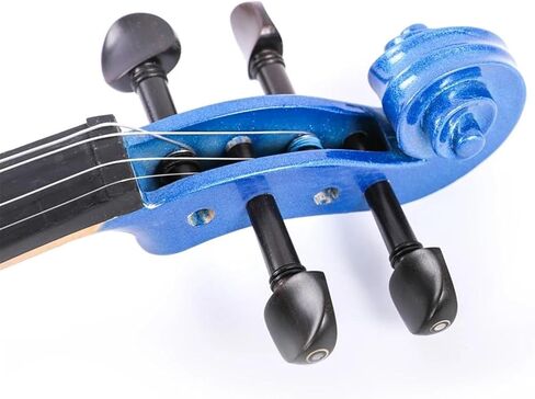 مجموعة كمان احترافية 4/4 آلة كمان كهربائية من خشب الزيزفون مع ملحقات وسلك توصيل للمبتدئين in Kuwait