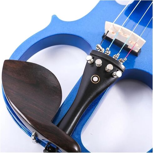 مجموعة كمان احترافية 4/4 آلة كمان كهربائية من خشب الزيزفون مع ملحقات وسلك توصيل للمبتدئين in Kuwait