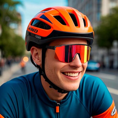 FMY TR90 Unisex Bike & Softball Sunglasses, Polarized UV400 Sports Glasses for Running/Cycling/Baseball in Saudi Arabia