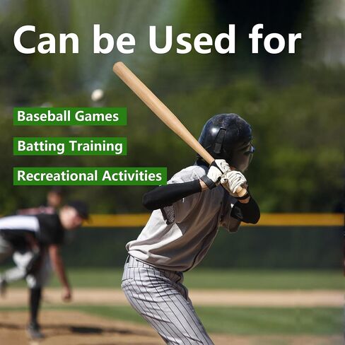 Baseball Bat 33 Inch Solid Beech Wood Baseball Bats Adult Classic Lightweight Wood Bat for Softball Training and Pickup Games in Saudi Arabia