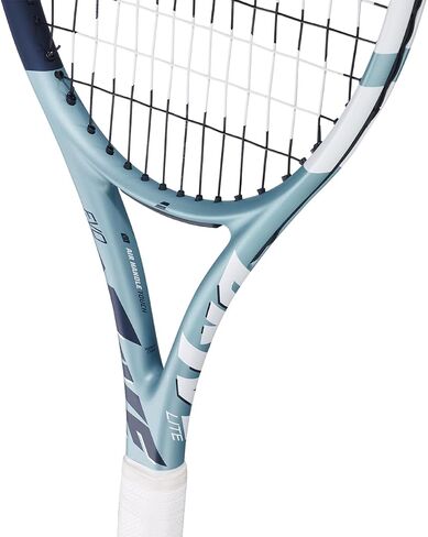 Babolat Evo Drive Lite 2nd Gen Tennis Racquet (Blue) Strung with 16g Syn Gut at Mid-Range Tension in Saudi Arabia