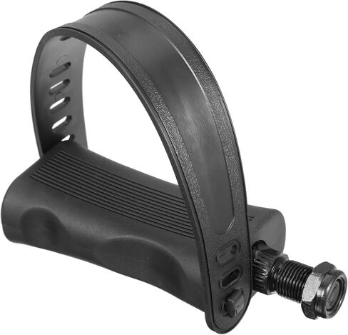 X AUTOHAUX 1 Pair Exercise Bike Pedals with Straps 9/16 Inch Spindle Cycling Parts 14mm Spindle Black in Saudi Arabia