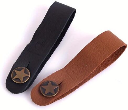Guitar NeckStrap Guitar Strap Leather Head Belt Holder Button Safe Lock Ukulele Bass Folk Acoustic Electric Guita Accessories in Saudi Arabia