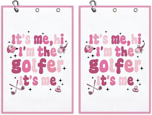 Golden Retriever Golf Towel 16x24 Inch, Dog Gifts Waffle Weave Decorative Golf Towel with Clip, Golfclub Gifts for Men Women Birthday Gift for Husband Dad Golfball Fan Retirement Present in Saudi Arabia