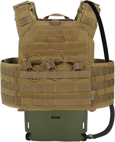 1.75L MOLLE Hydration Pack Water Panel for Vest Leakproof Valve and Detachable Reservoir in Saudi Arabia