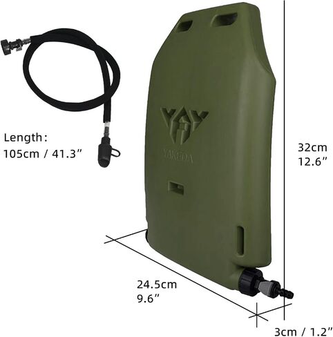 1.75L MOLLE Hydration Pack Water Panel for Vest Leakproof Valve and Detachable Reservoir in Saudi Arabia