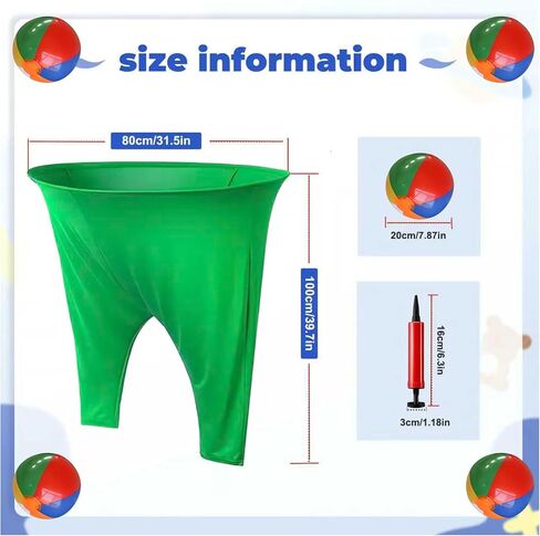 Granny Pants Party Rush! Giant Pants Outdoor Game & Granny Pants Yard Game with Bouncy Balls & Pump - Fun Outdoor Games, Giant Yard Games, Party Games for Kids, Family Reunions & Group Activities in Saudi Arabia