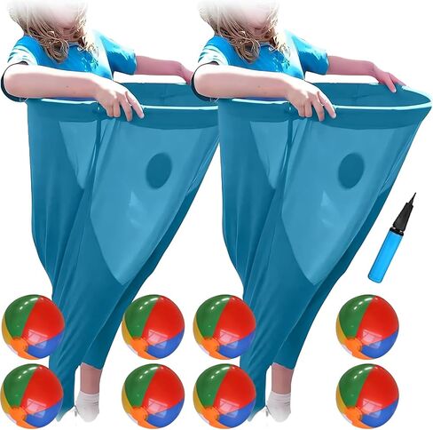 Granny Pants Party Rush! Giant Pants Outdoor Game & Granny Pants Yard Game with Bouncy Balls & Pump - Fun Outdoor Games, Giant Yard Games, Party Games for Kids, Family Reunions & Group Activities in Saudi Arabia