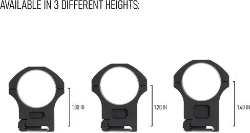 Monstrum Precision V2 Scope Rings with Weaver Anti-Recoil Lugs | Available in 30 mm or 34 mm Diameter in Kuwait