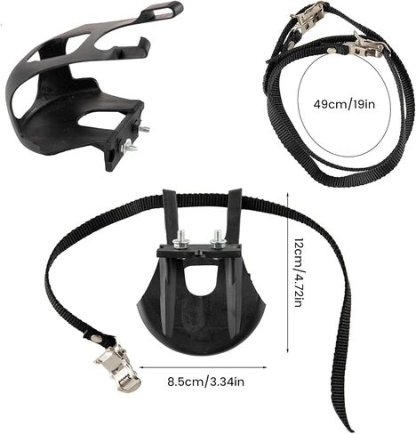 1 Pair of Bicycle Pedals with Toe Clips and Straps, Bicycle Pedal Foot Covers, Universal Replacement Parts for Mountain Bikes and Road Bikes. in Saudi Arabia