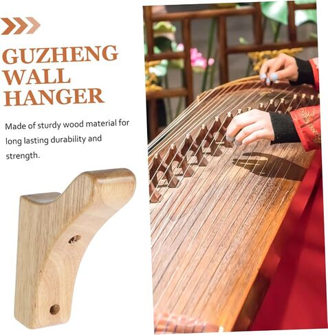 Guzheng Holder Wall Mount Wooden Wall Hanger Solid Wood Stand for Display in Saudi Arabia
