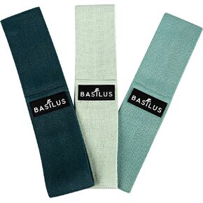 3-Pack Fabric Resistance Bands for Legs & Glutes – Exercise Bands for Strength Training, Yoga, Pilates & Fitness – Mesh Bag & Exercise Guide Included in Saudi Arabia