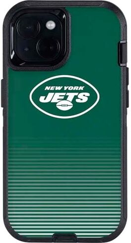 Skinit Decal Phone Skin Compatible with OtterBox Defender iPhone 14 - Officially Licensed NFL New York Jets Breakaway Design in Saudi Arabia